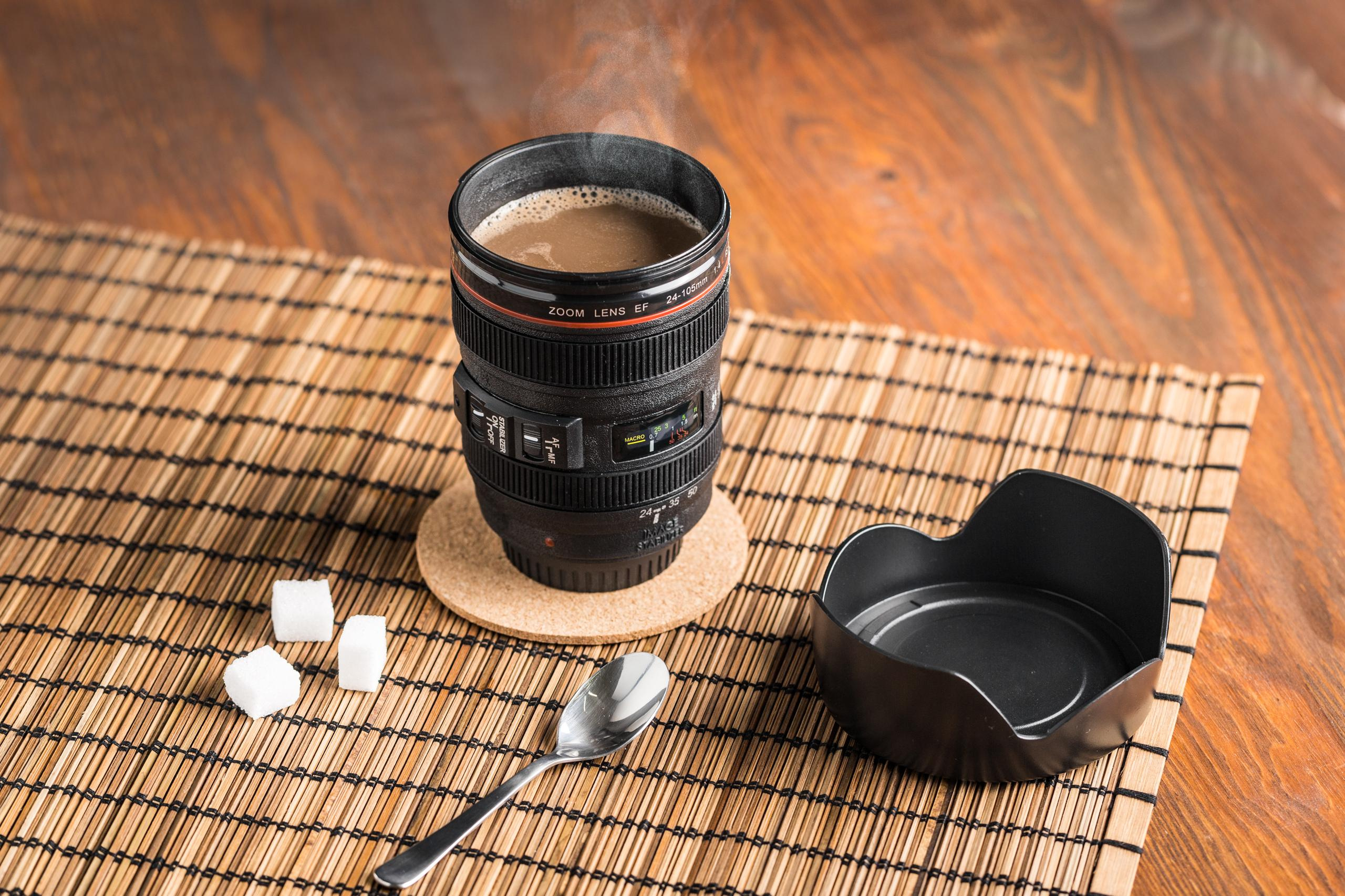 Hrnek pro fotografa objektiv