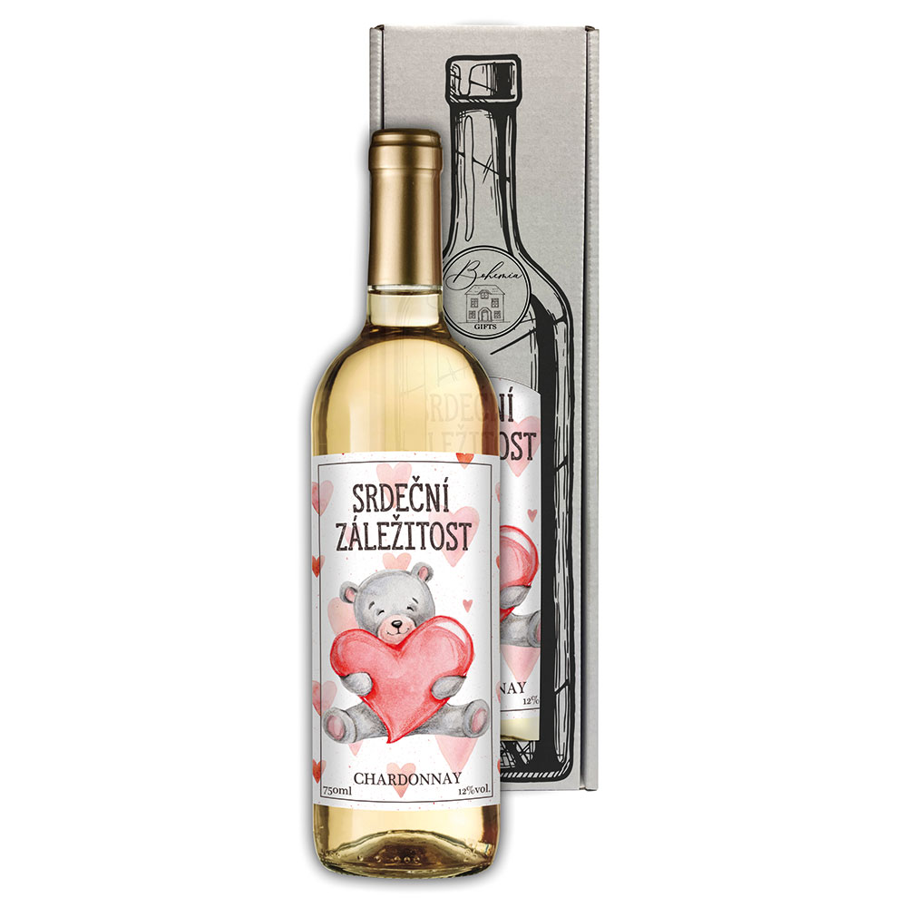 Dárkové víno - Srdeční záležitost - Chardonnay 0,75