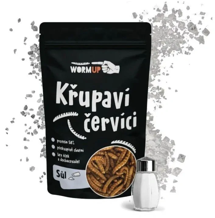 Křupaví červíci se solí