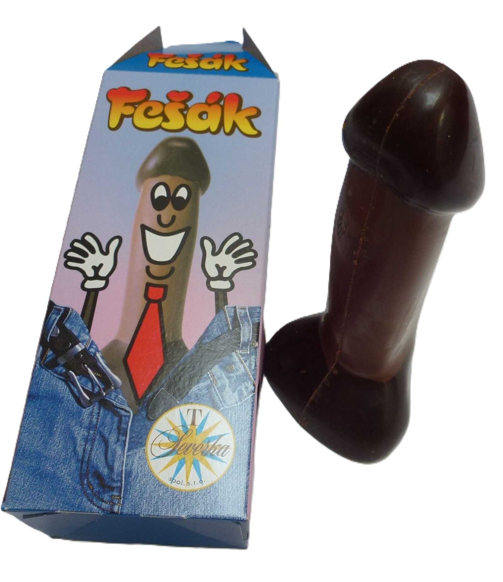 Čokoládový penis Fešák 90g - krabička