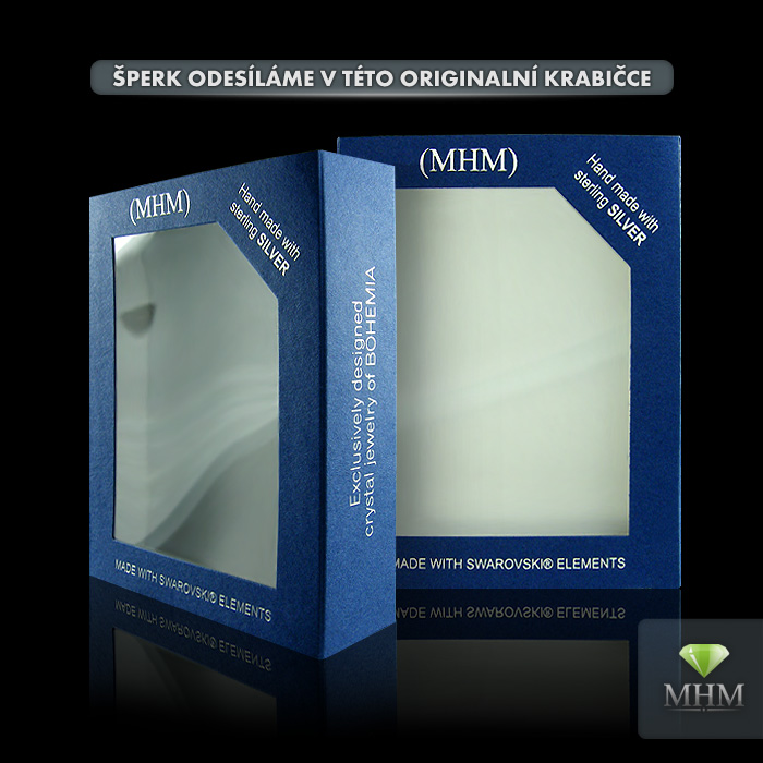 Souprava šperků Čtyřlístek Crystal včetně řetízku