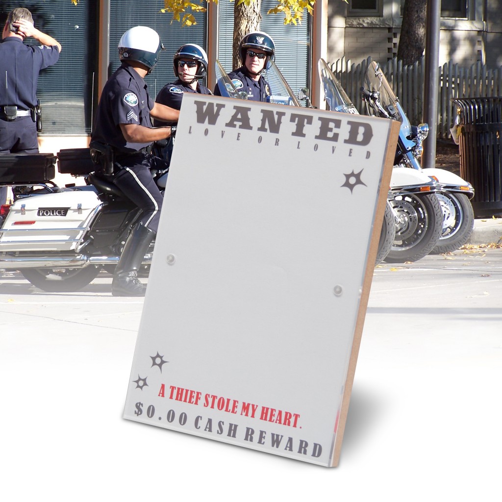 Rámeček na fotku Wanted - posl. 1ks