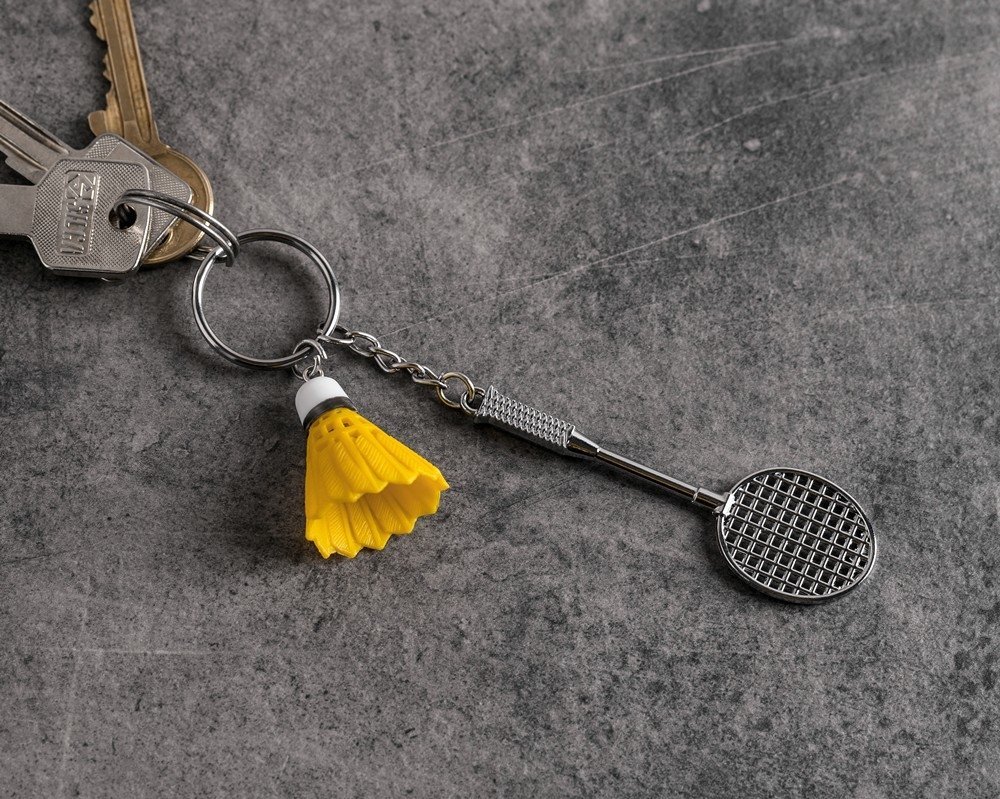 Klíčenka pro sportovce - přívěsek Badminton