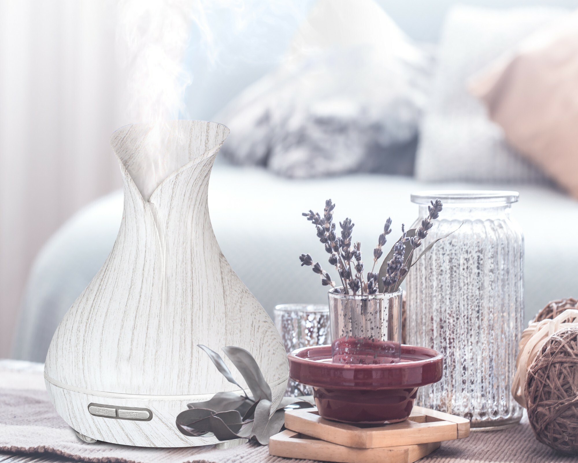 Aroma difuzer Vulcan bílé dřevo Sixtol - posl. 1ks