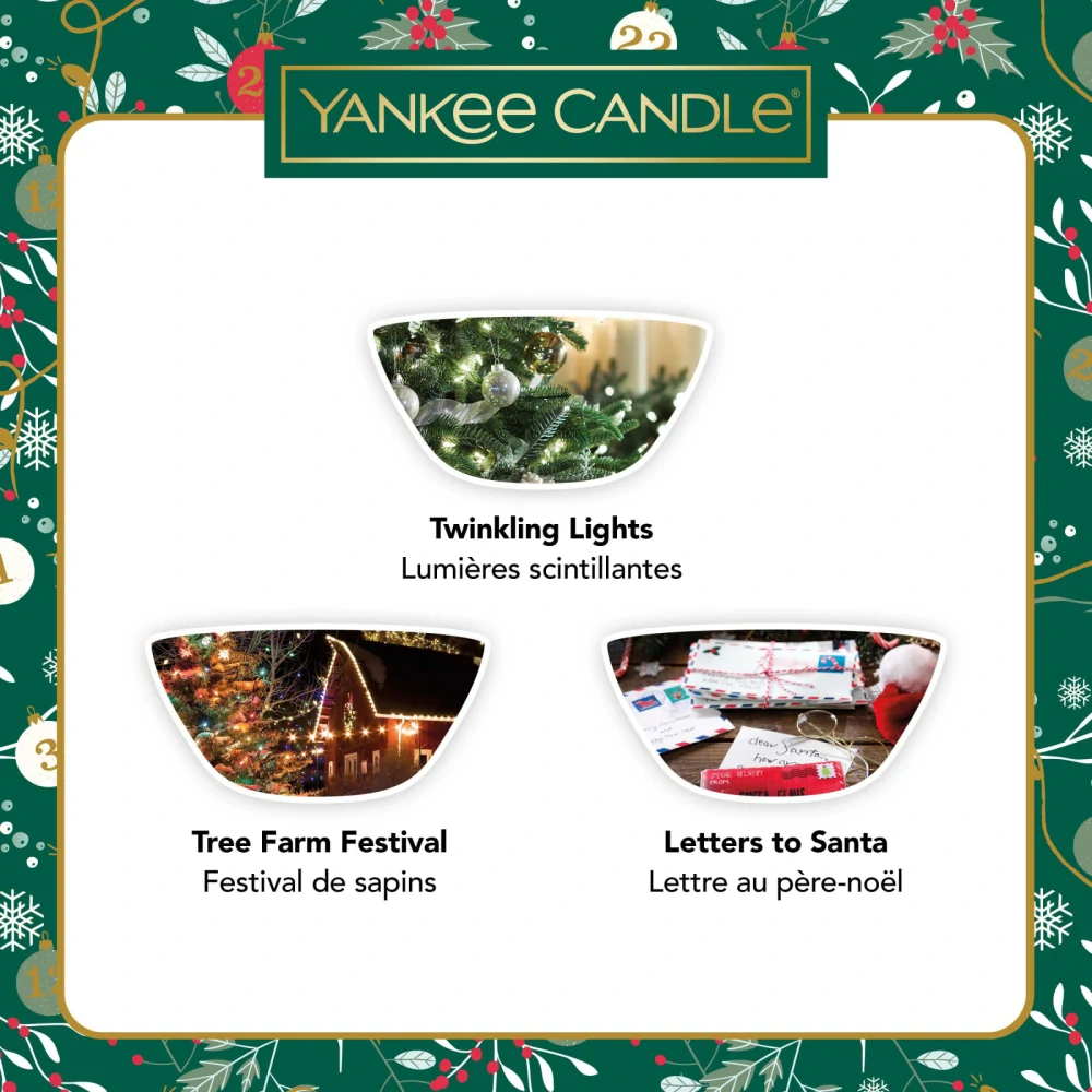 Vánoční dárková sada Yankee Candle vosky 3 x 28 g