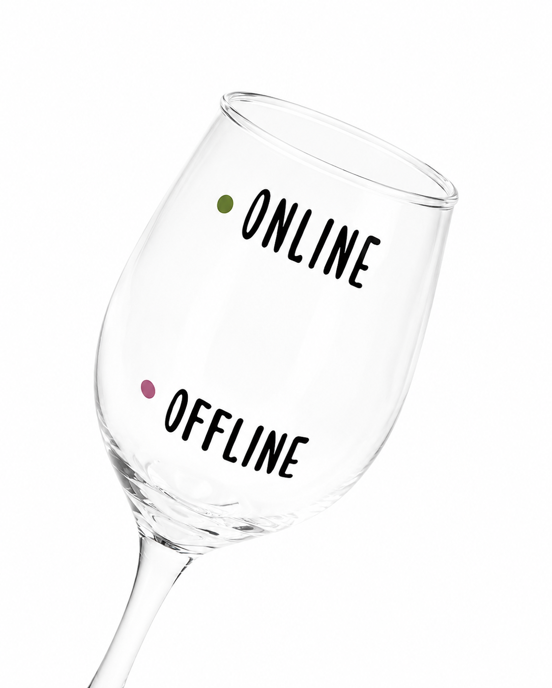 Sklenice na víno - Online/Offline