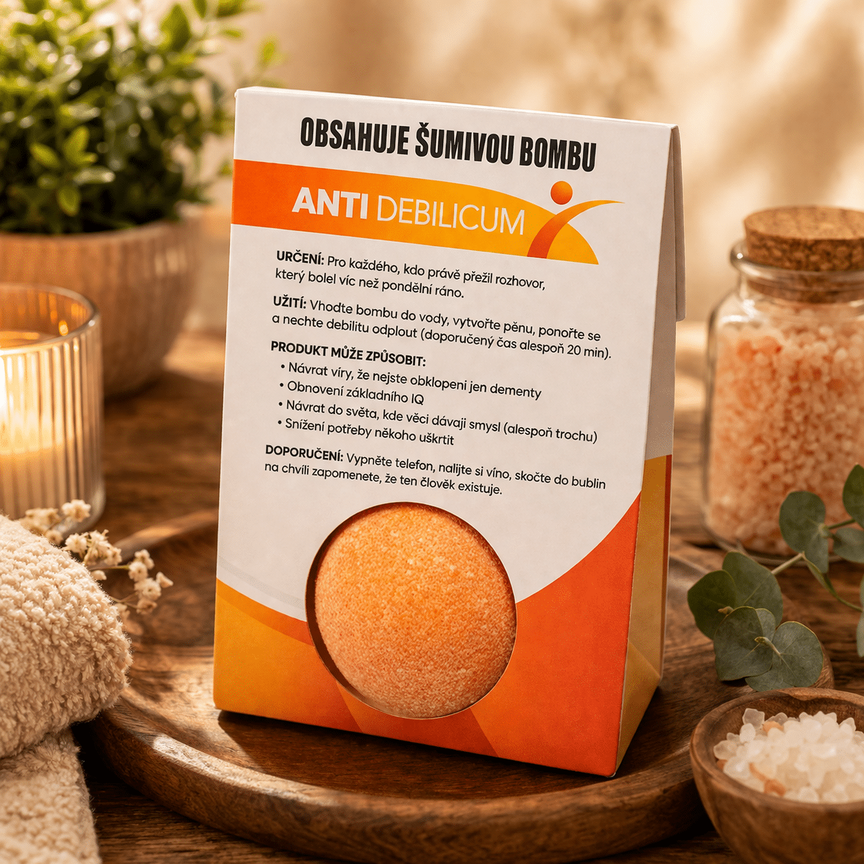 Šumivá bomba do koupele 110g – AntiDebilicum