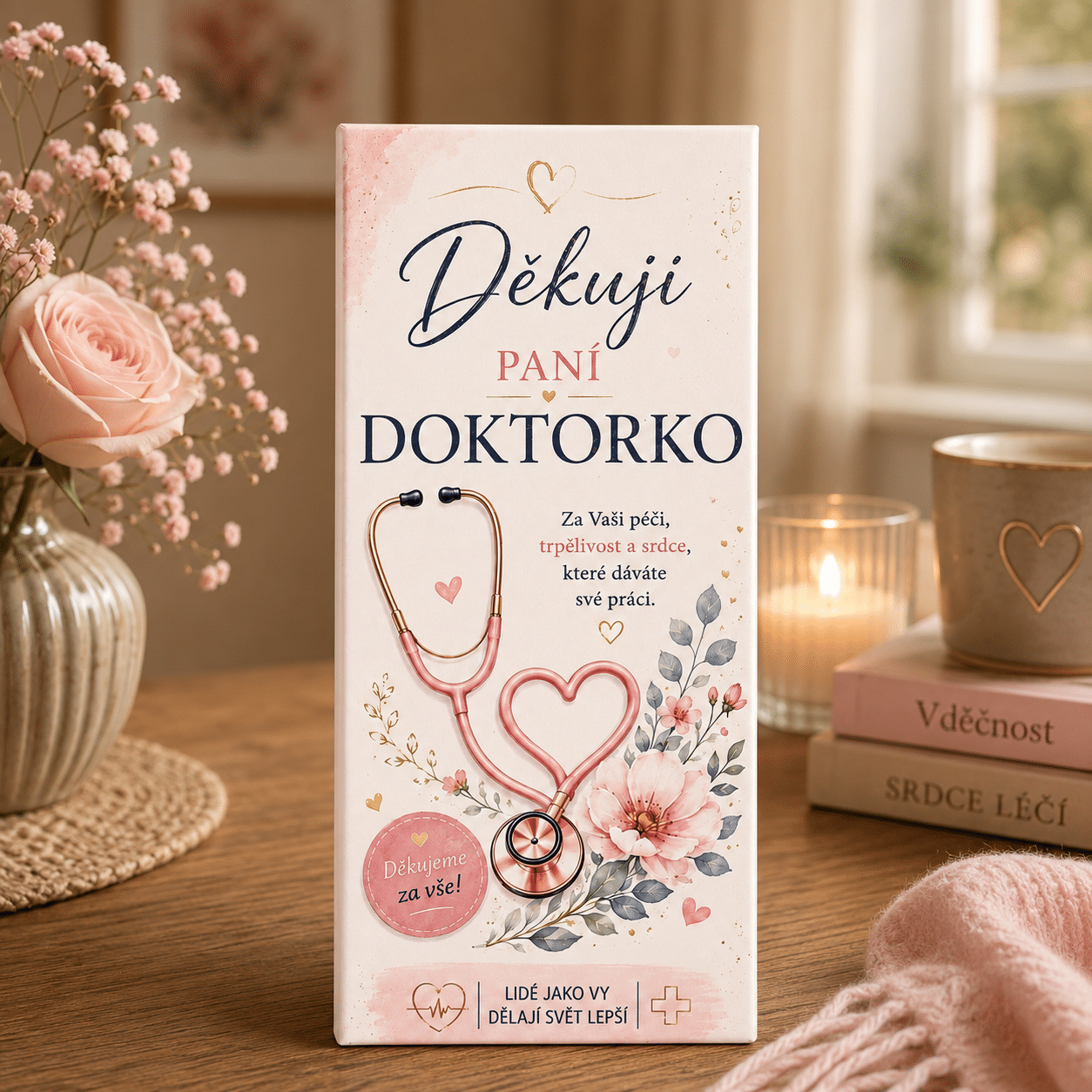 Dárková čokoláda - Děkuji paní doktorko