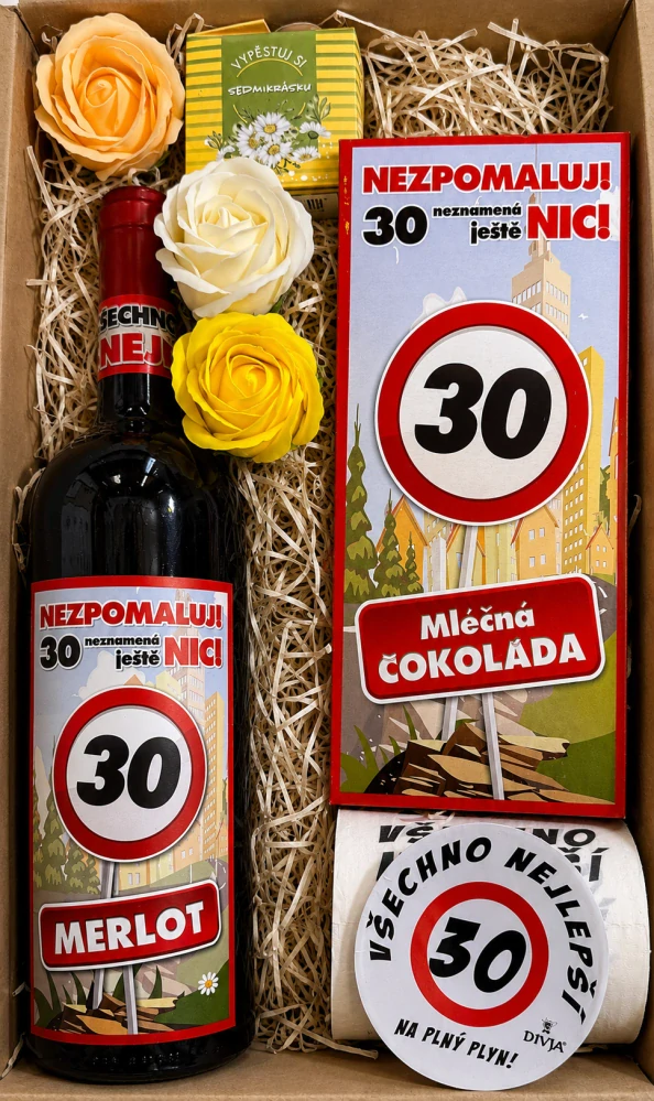 Dárkový balíček k 30. narozeninám - Nezpomaluj!