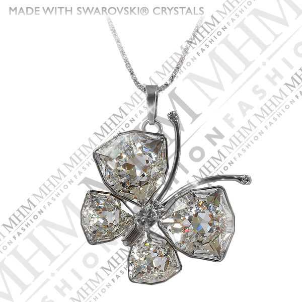 Souprava šperků Motýl Admirál rhodium