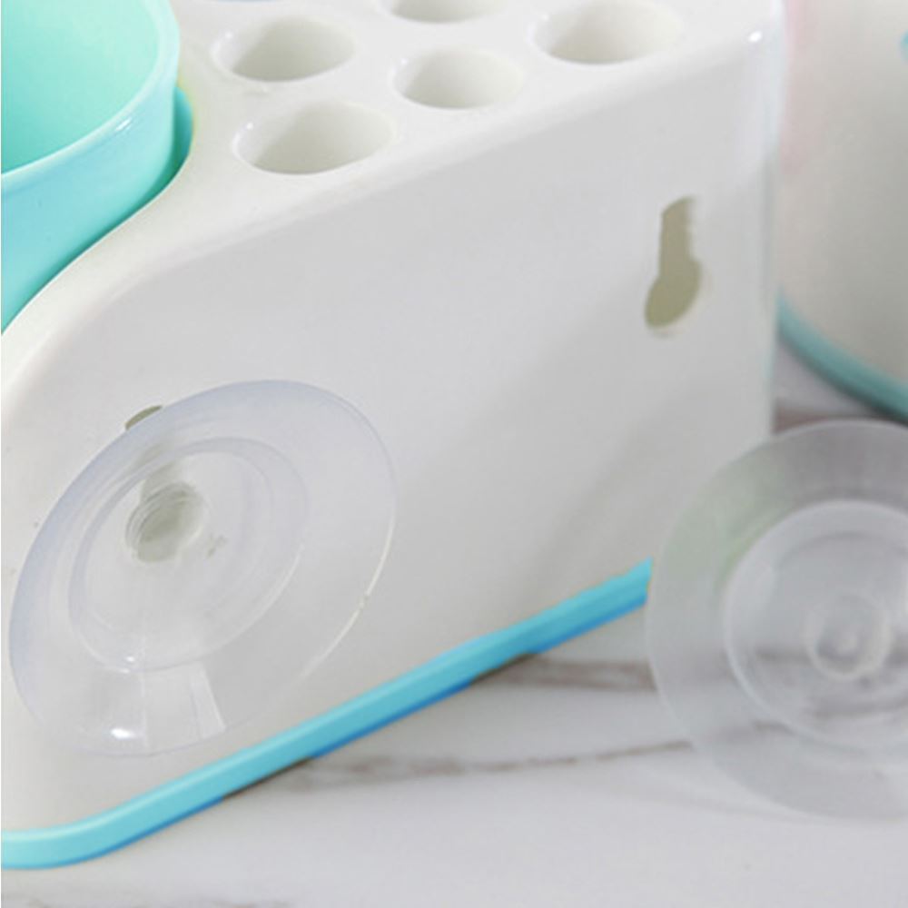 Držák zubních kartáčků s kelímkem + dávkovač - posl. 1ks