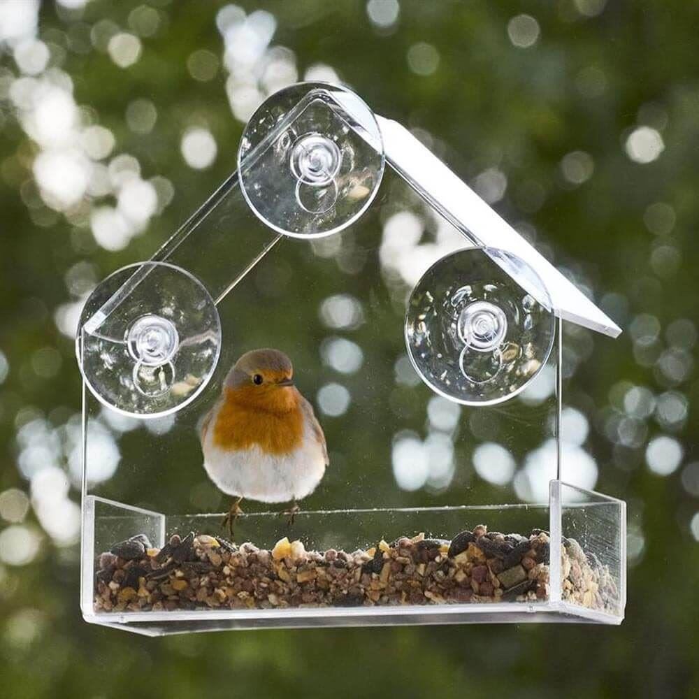 Krmítko pro ptáky na okno