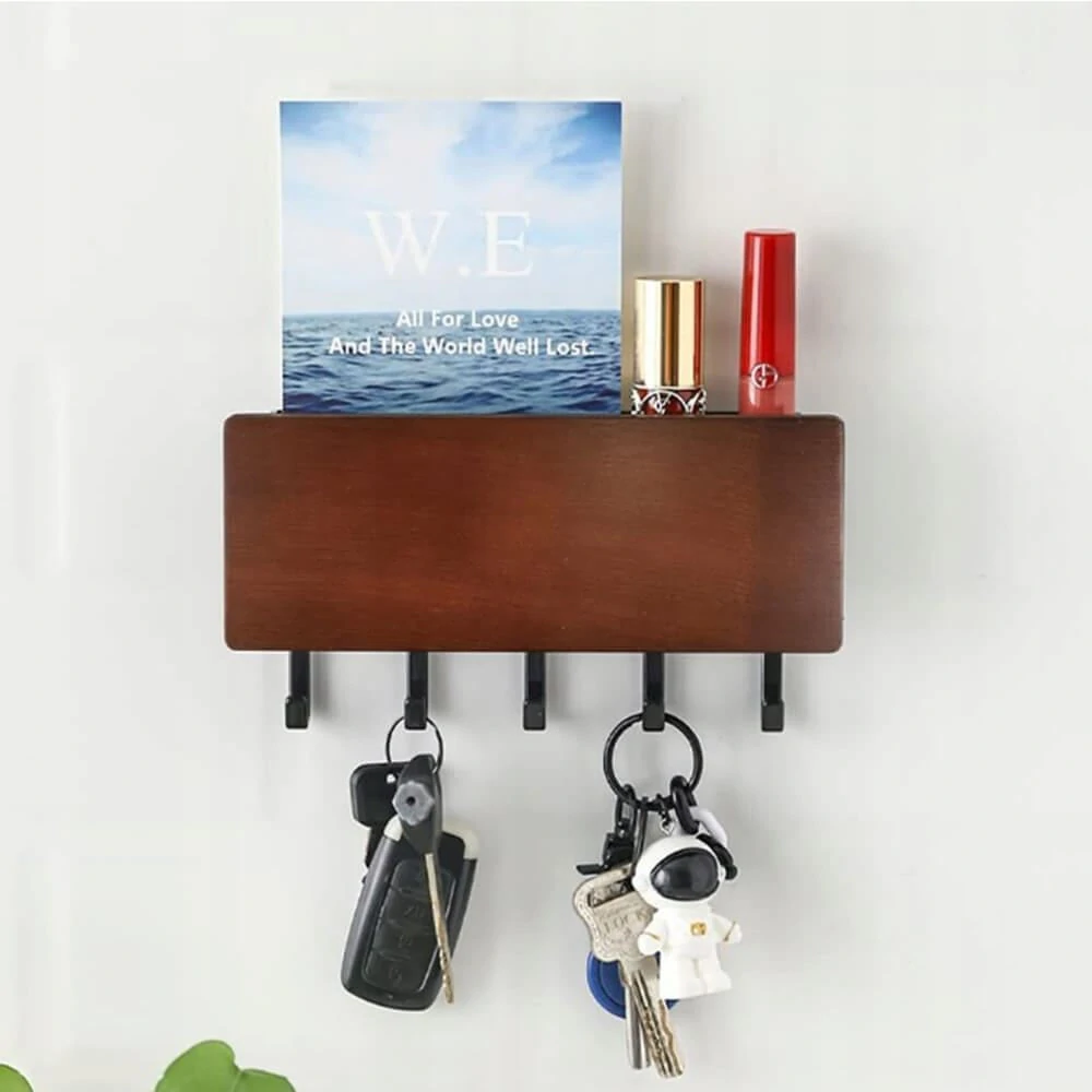 Věšák na klíče s přihrádkou
