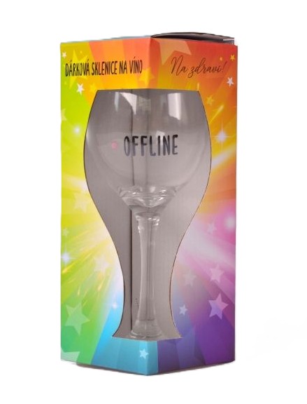 Sklenice na víno - Online/Offline