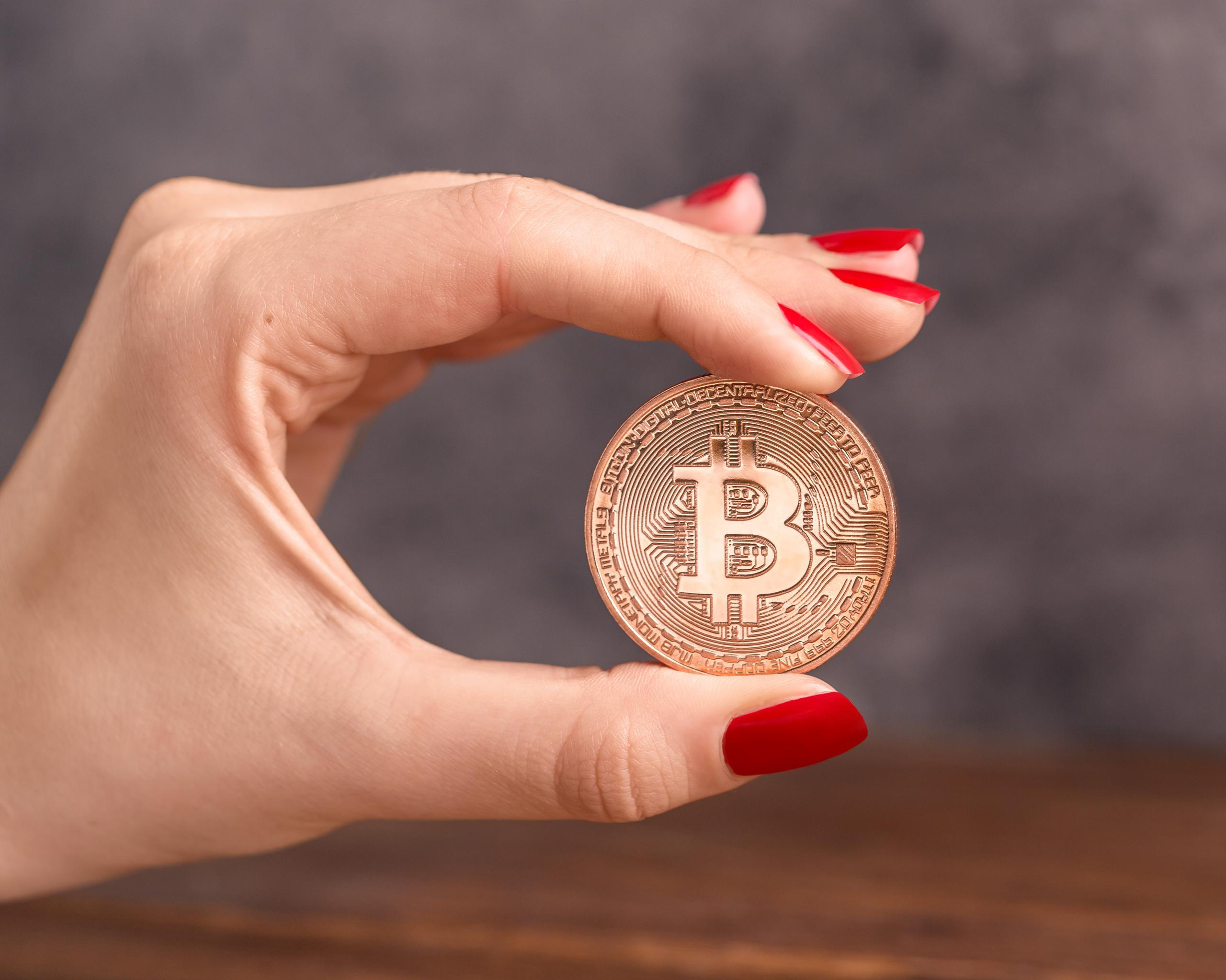 Bitcoin BTC v pouzdře