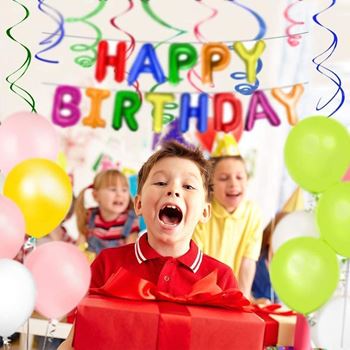 Narozeninové balónky - Happy Birthday ZLATÁ