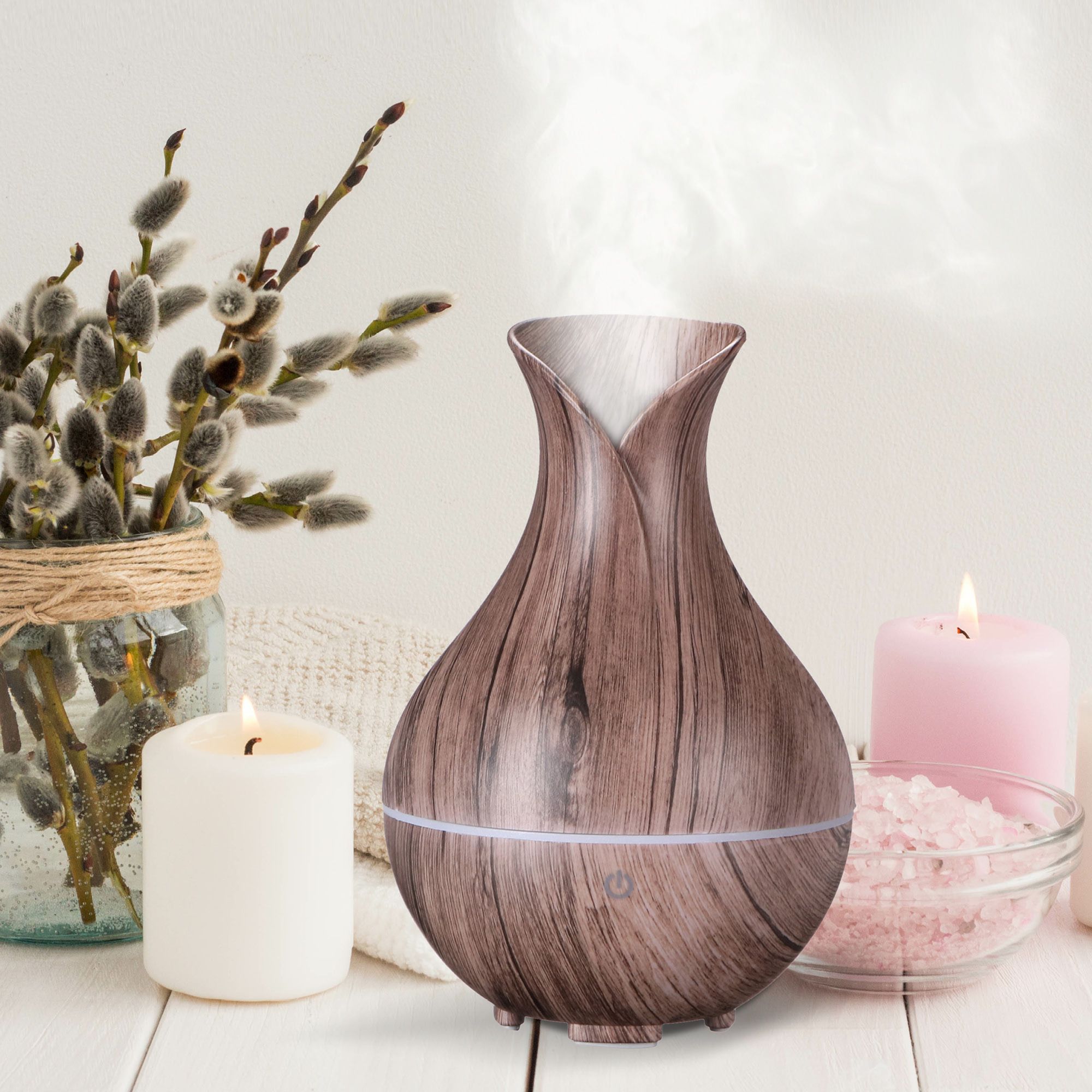 Aroma difuzer Bloom šedé dřevo Sixtol