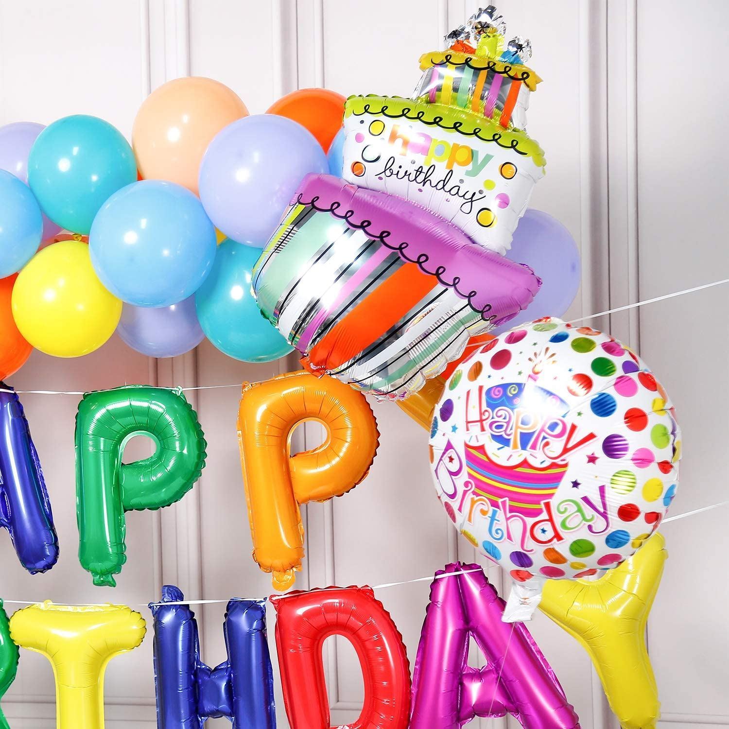 Narozeninové balónky - Happy Birthday ZLATÁ