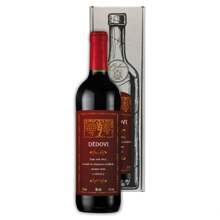 Dárkové víno - Děda - Merlot 0,75