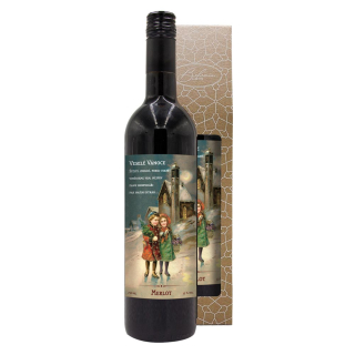 Vánoční víno Veselé Vánoce Merlot 0,75