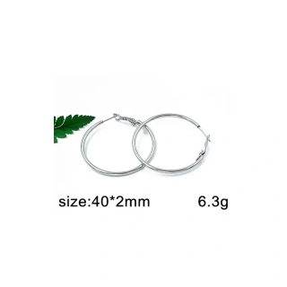 Náušnice chirurgická ocel kruhy 40mm 3066