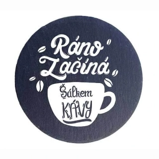 Kameninový podtácek - Šálek kávy