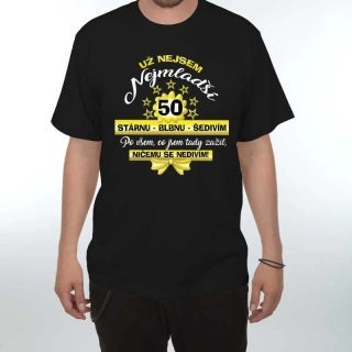 Tričko s potiskem - 50 Už nejsem nejmladší