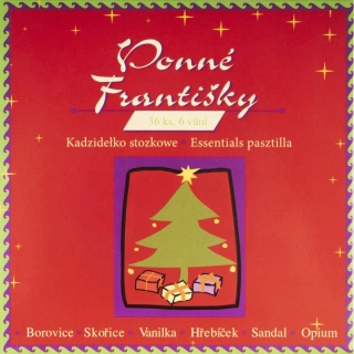 Vánoční sada vonné františky 36ks, 6 vůní