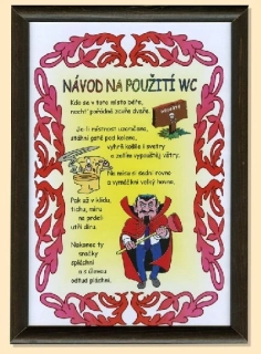 Rámeček na zeď - Návod na použití WC