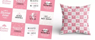 Polštářek pro maminku - kostkovaný