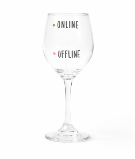 Sklenice na víno - Online/Offline