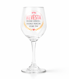 Sklenice na víno - Nevěsta