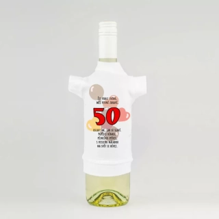 Tričko na láhev - 50 Žij podle svého