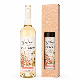 Dárkové víno - Děkuji paní doktorko Chardonnay 0,75