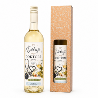 Dárkové víno - Děkuji pane doktore Chardonnay 0,75