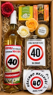 Dárkový balíček ke 40. narozeninám