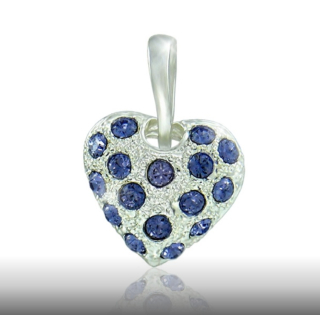 Náhrdelník Srdíčko Tanzanite včetně řetízku