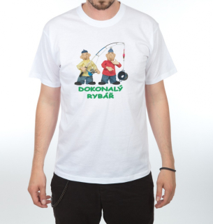Tričko s potiskem - Pat a Mat - Dokonalý rybář