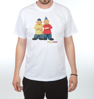 Tričko s potiskem Pat a Mat - Gesto
