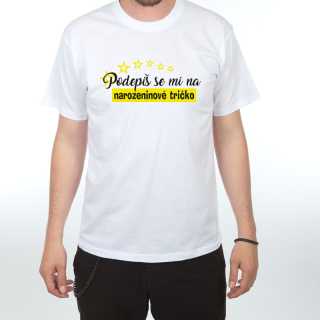 Tričko narozeniny - Podepiš se