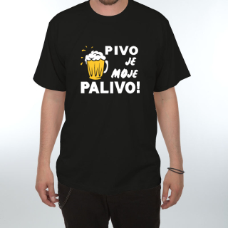 Tričko s potiskem - Pivo je moje palivo