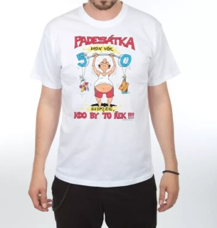 Tričko s potiskem - Padesátka není věk